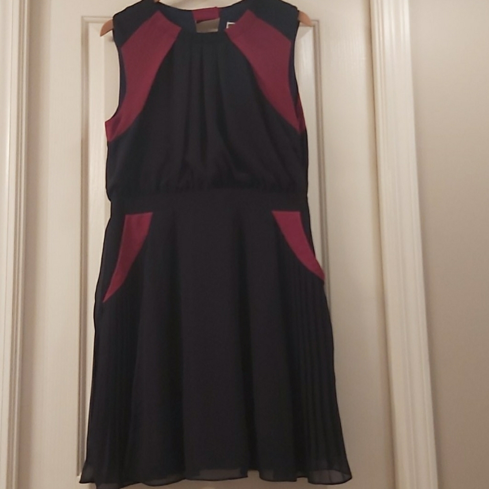 Pink Martini Navy and Maroon dress